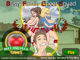 Meet N Fuck mobile game Busty Family Cheer Squad